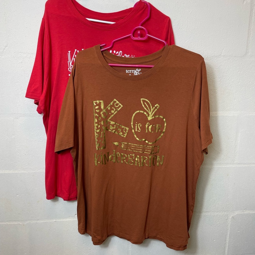 Terra & Sky Kindergarten Teacher T Shirts